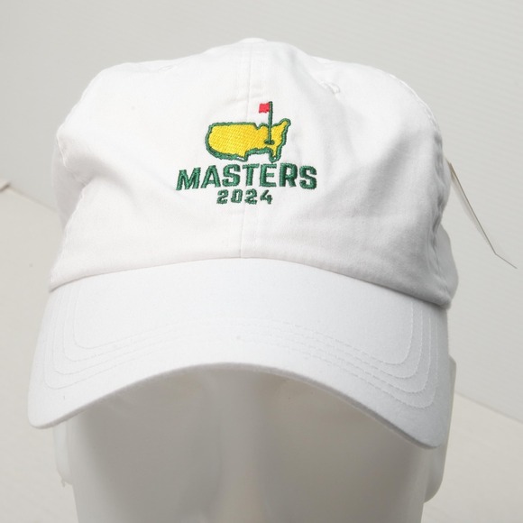 Masters Golf Hat Cap Strap Back White 2024 PGA Tournament Augusta Mens One Size - Picture 2 of 10